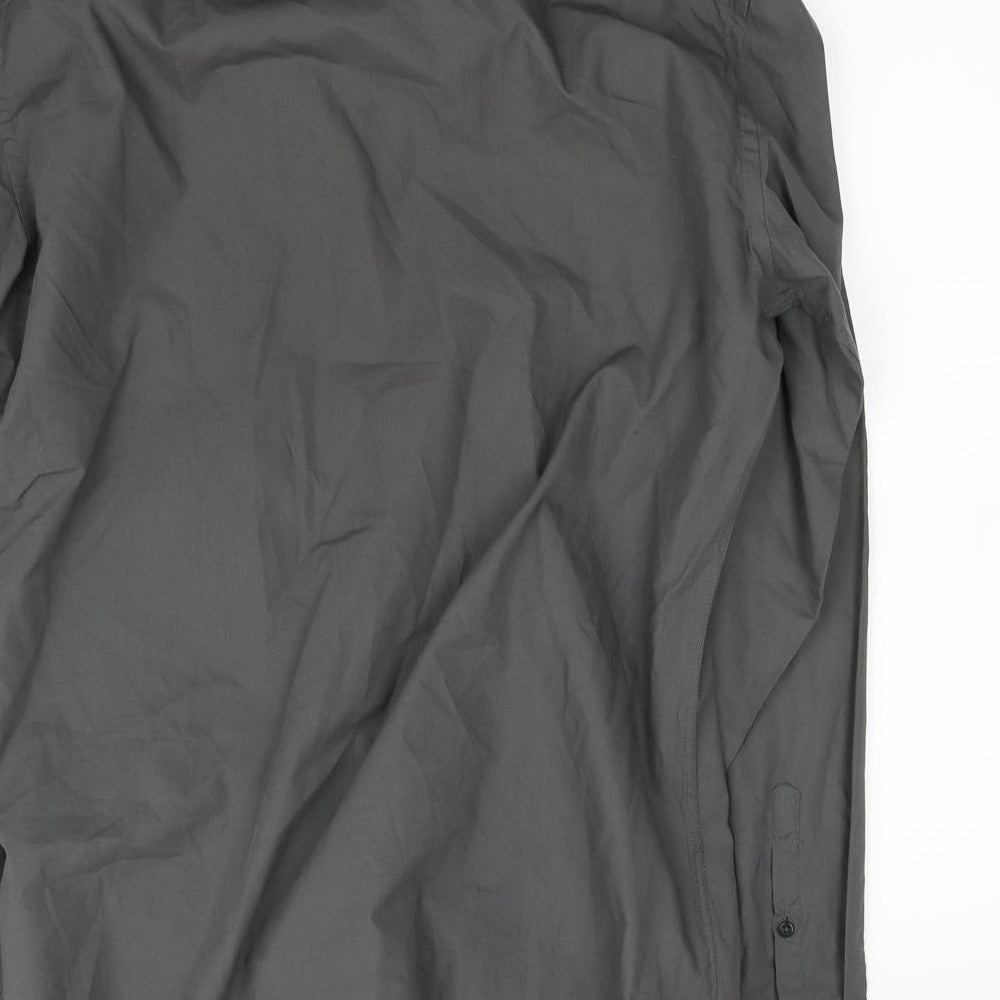 NEXT Mens Grey Button-Up Size 16