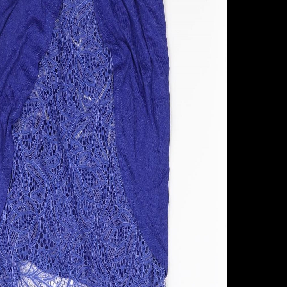 love look Womens Blue Basic Blouse Size M