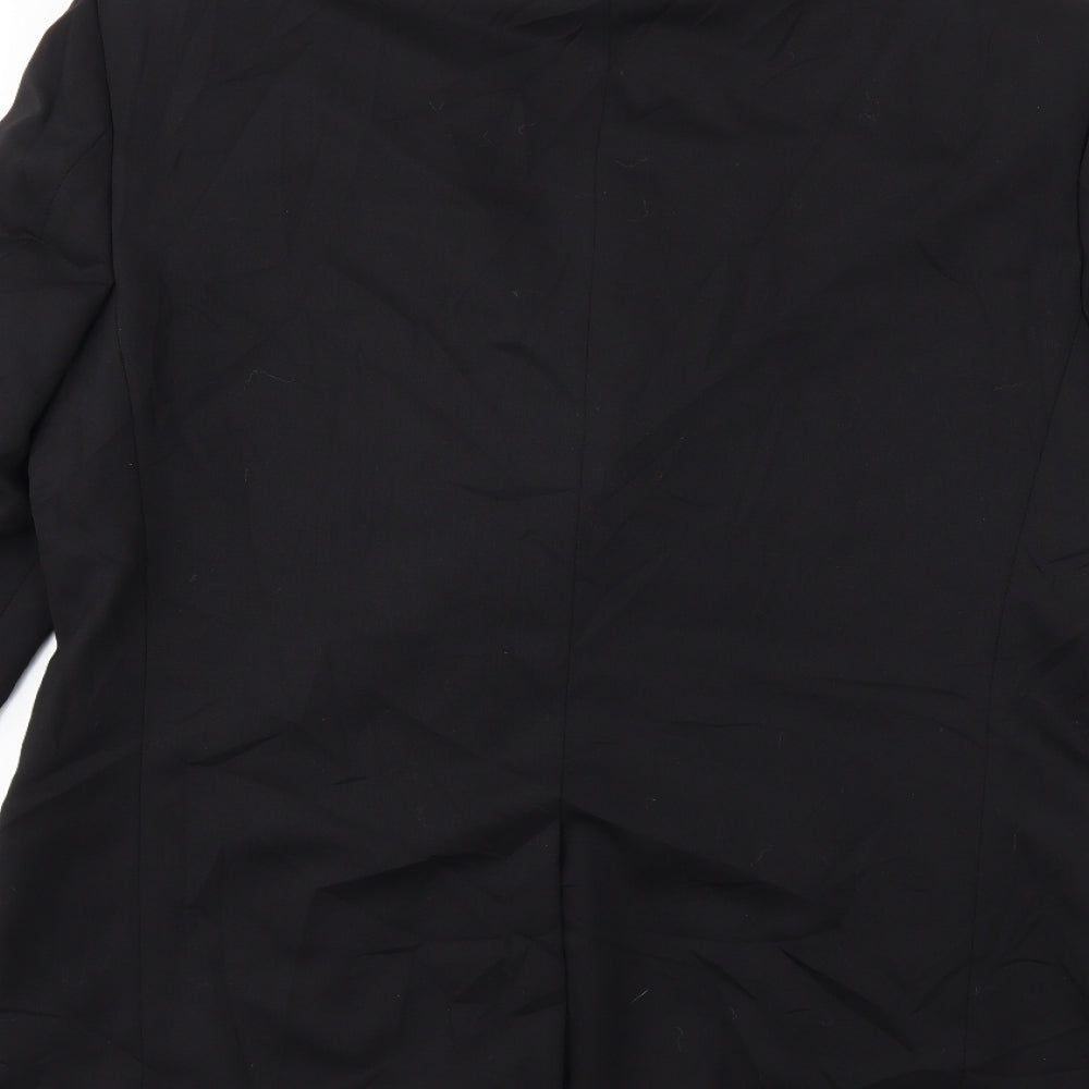 Preworn Mens Black Jacket Suit Jacket Size 40