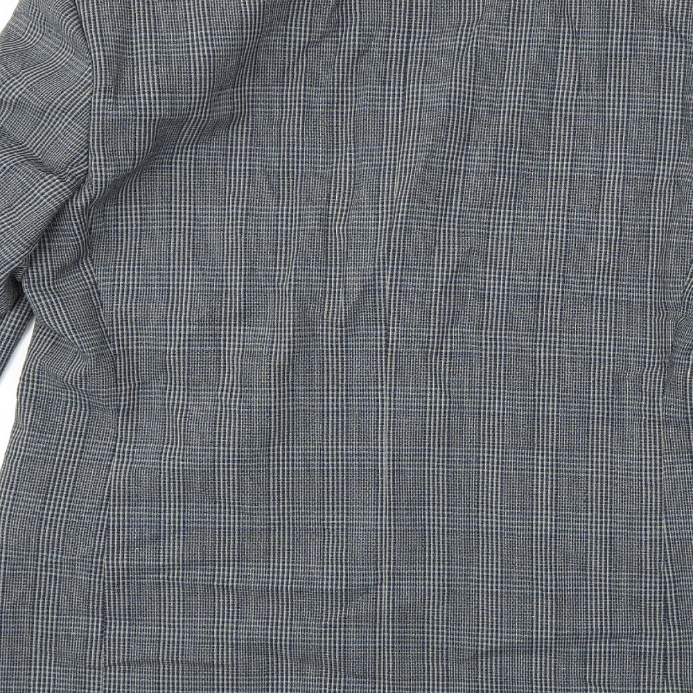 Preworn Mens Grey Check Jacket Suit Jacket Size 42