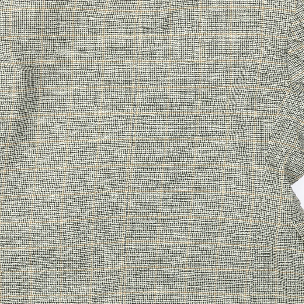 C&A Mens Green Check Jacket Suit Jacket Size 38