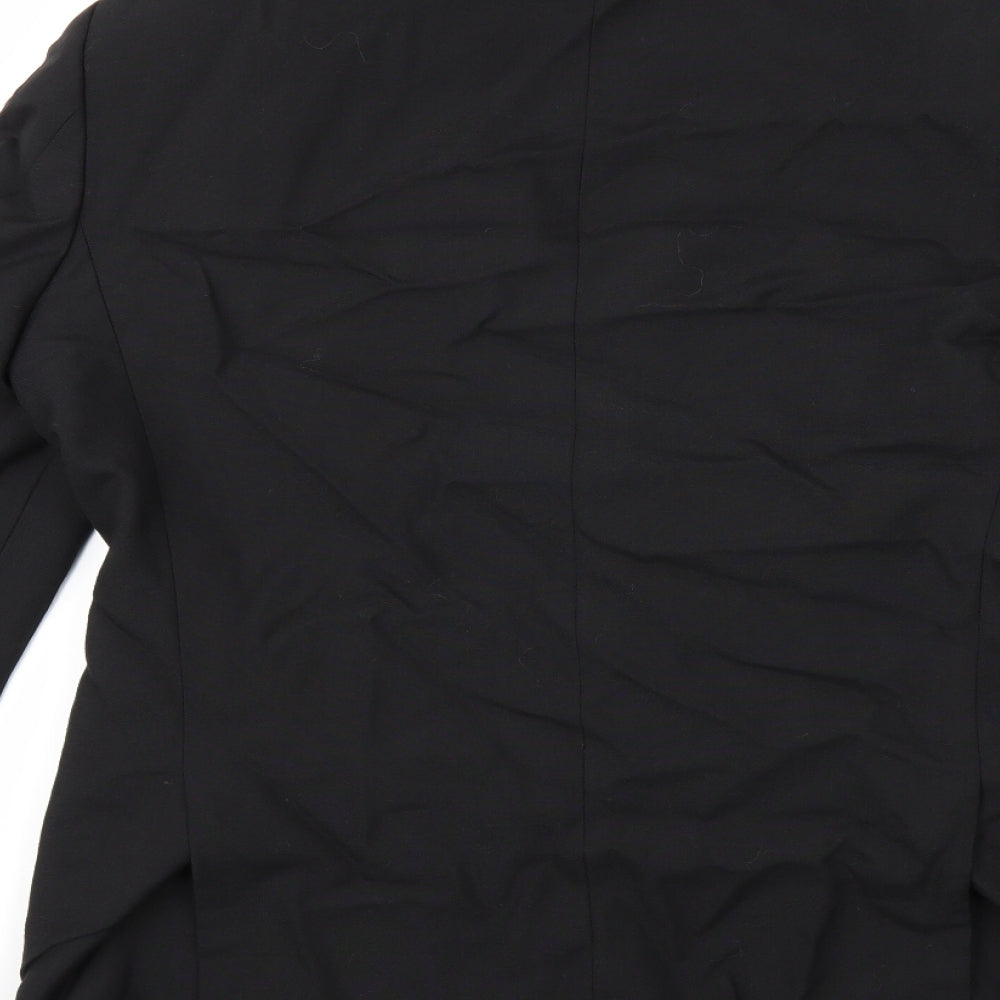 Preworn Mens Black Jacket Suit Jacket Size 42