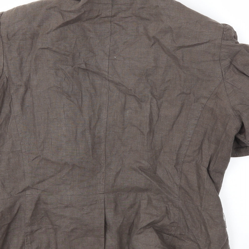 Kaliko Womens Brown Jacket Coat Size 14