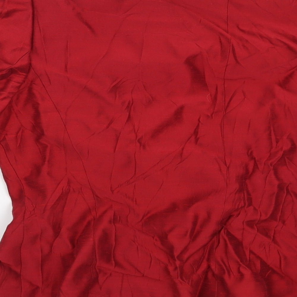 Country Casuals Womens Red Jacket Blazer Size 10