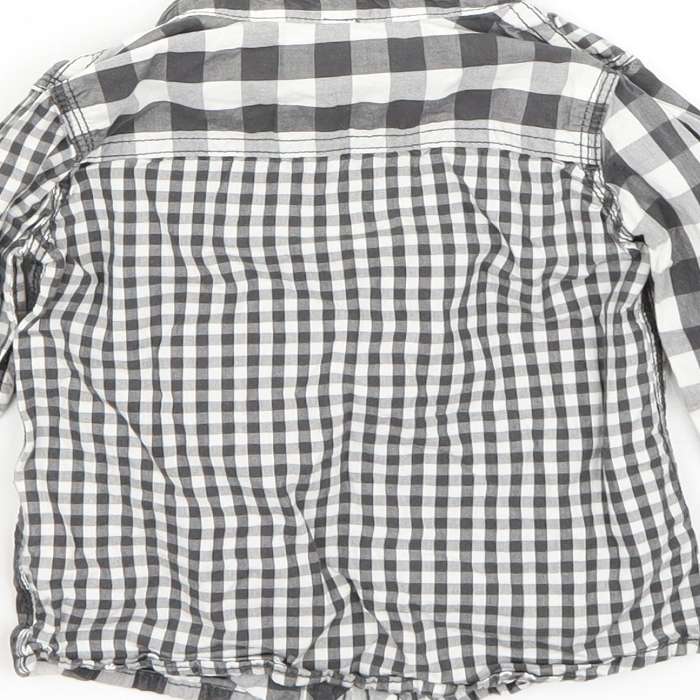 F&F Boys Grey Basic Button-Up Size 9-12 Months