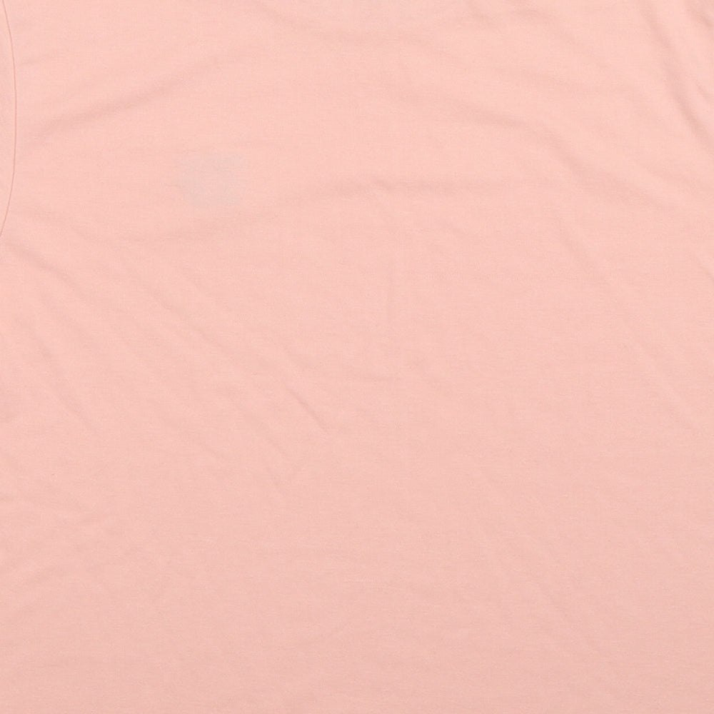 DASH Womens Pink Basic T-Shirt Size M