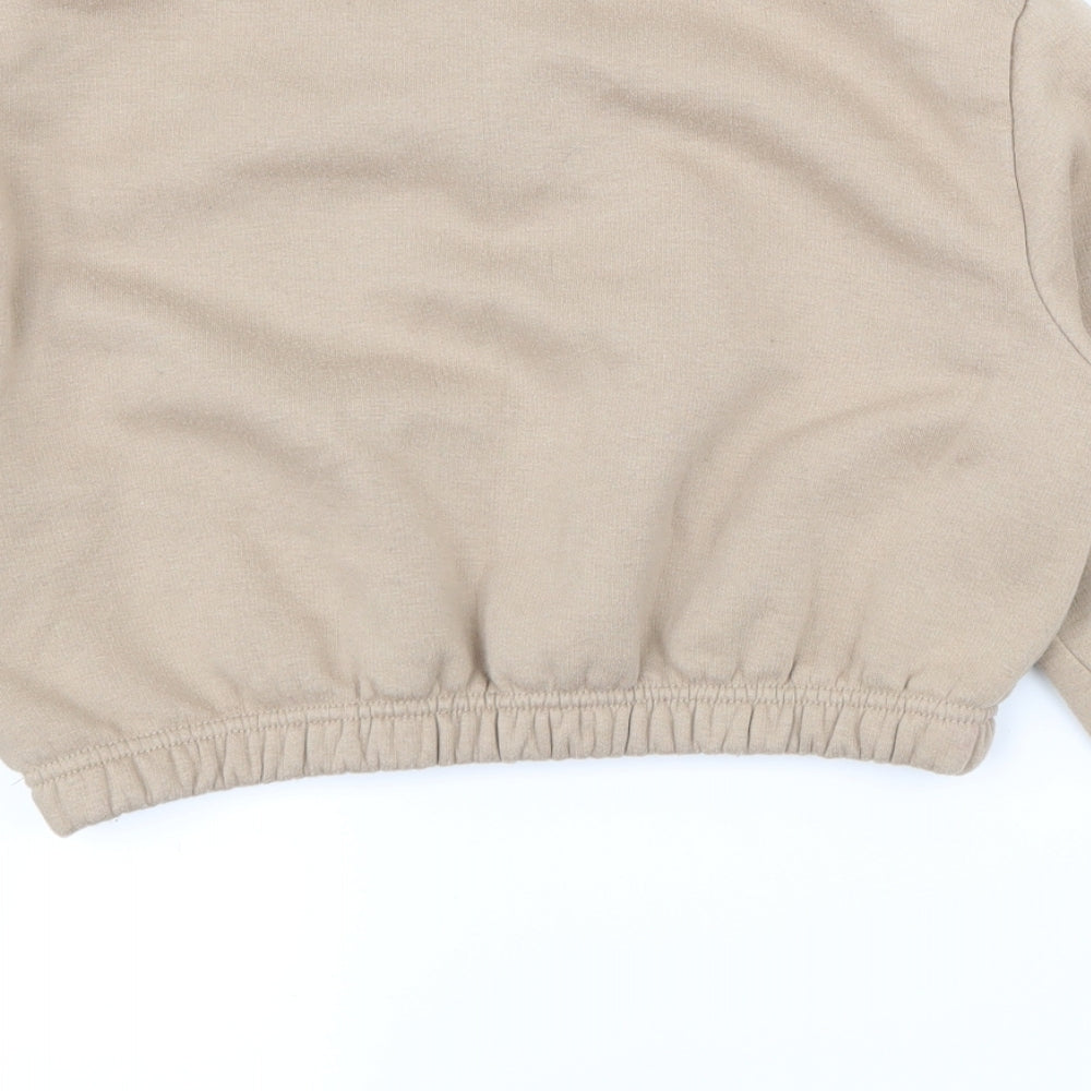 Boohoo Womens Beige Pullover Jumper Size 8