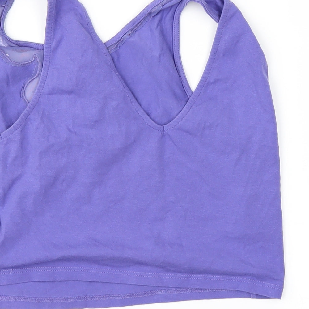Oxxo Girls Purple Basic T-Shirt Size L