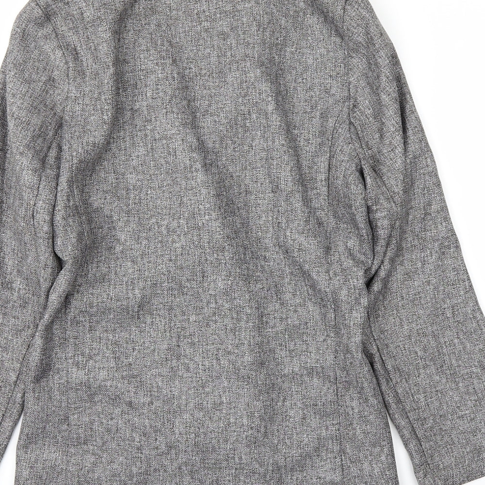 Primark Womens Grey Overcoat Coat Size 10
