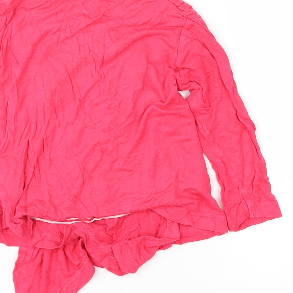 Preworn Girls Pink Pullover Jumper Size 18-24 Months