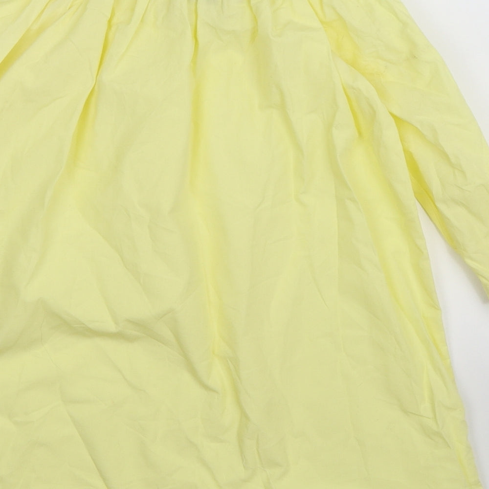 New Look Womens Yellow Shirt Dress Size 8
