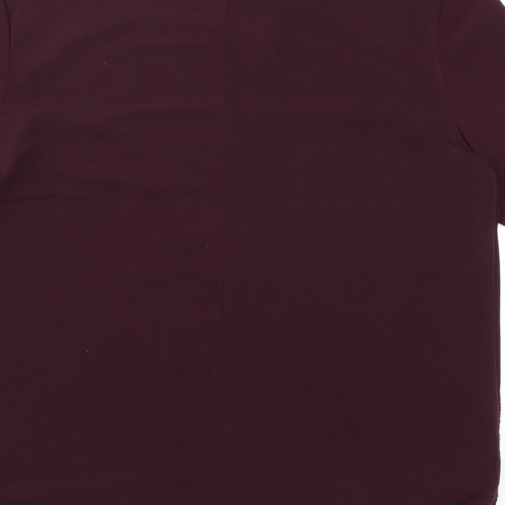 Warehouse Womens Purple Basic T-Shirt Size 12