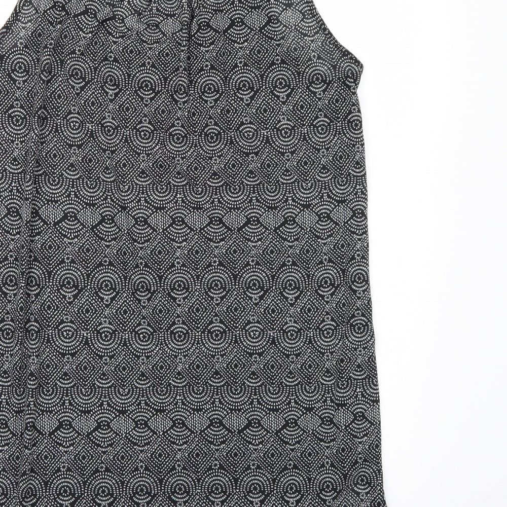 H&M Womens Black Geometric Camisole Tank Size S