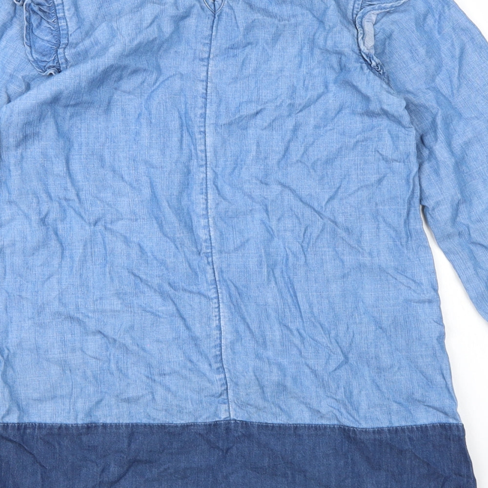 NEXT Girls Blue Denim A-Line Size 11 Years