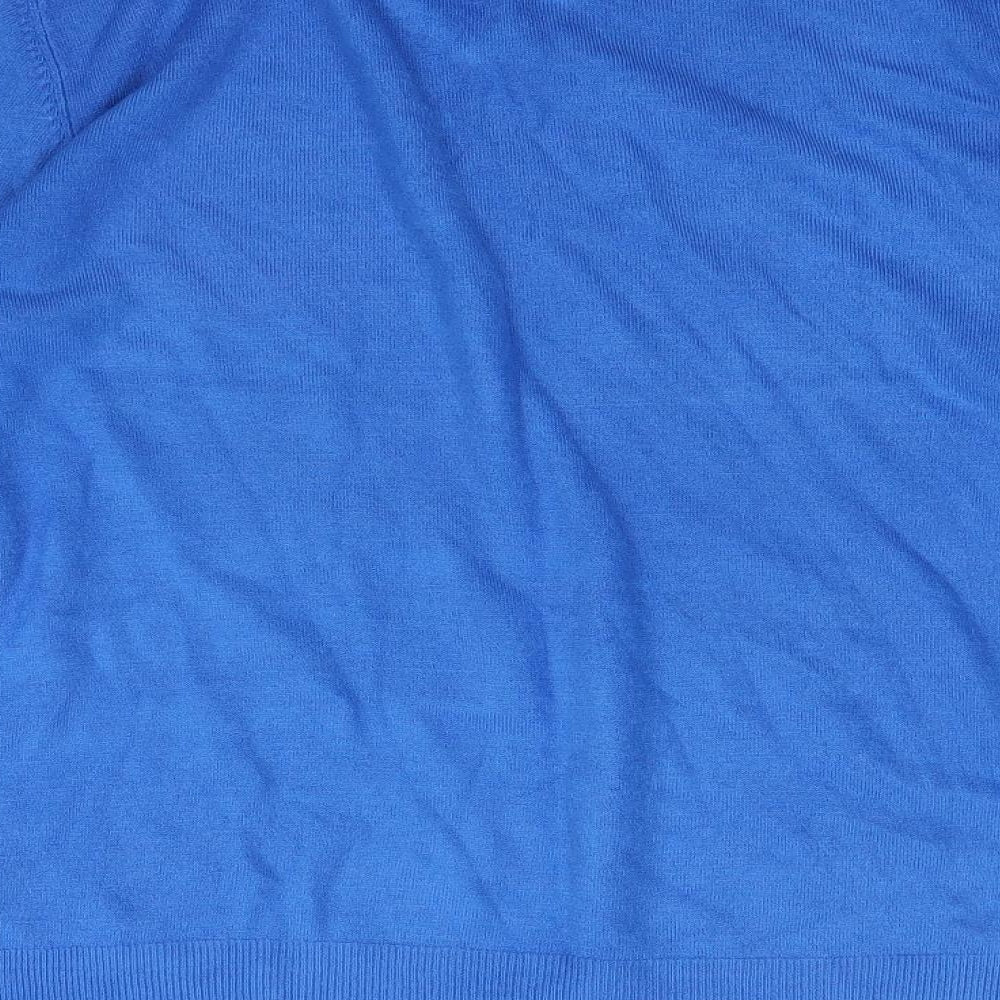 Marks & Spencer Mens Blue Henley Sweatshirt Size S