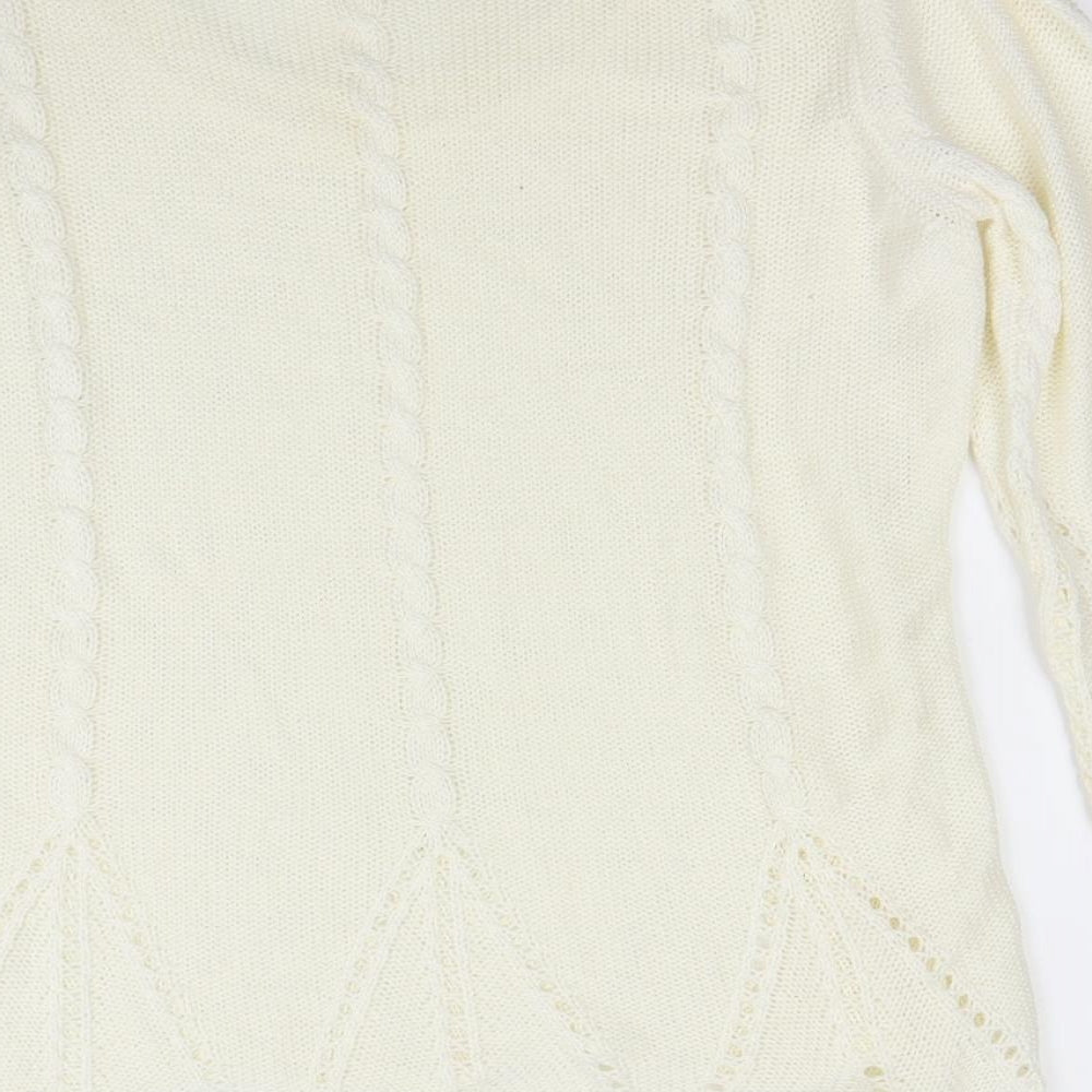 Per Una Womens Ivory Pullover Jumper Size M