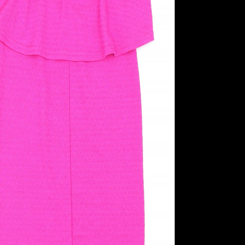 Kiah Womens Pink Bodycon Size 10