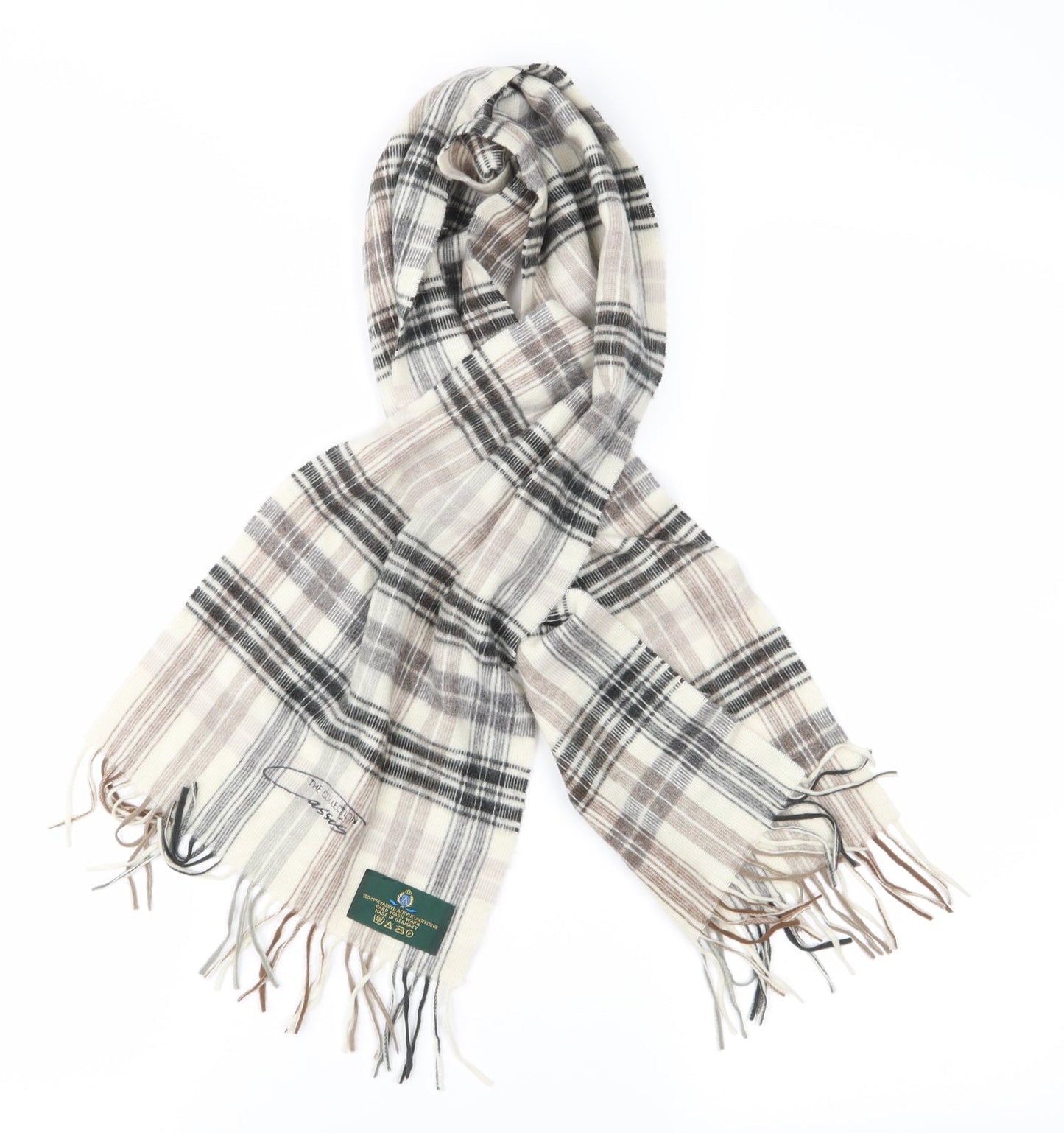 the collection Unisex Beige Plaid Scarf