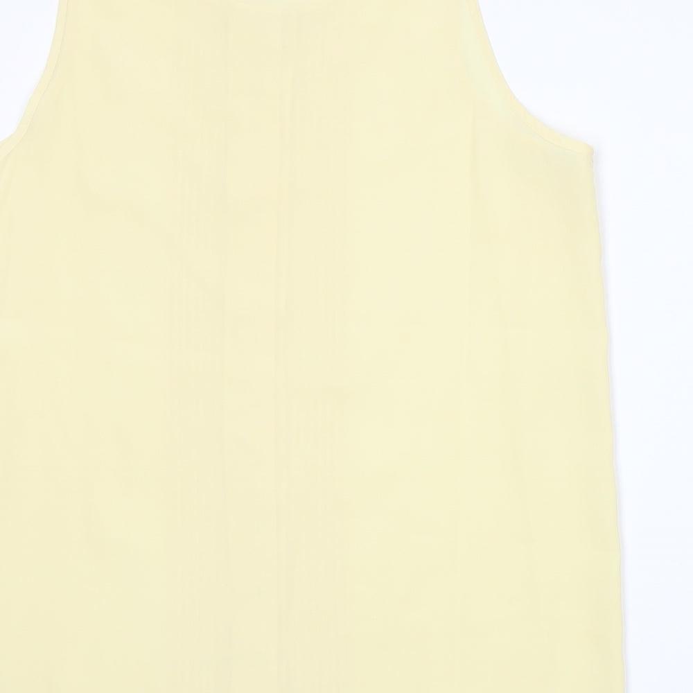 Classic Womens Yellow Basic Blouse Size 14