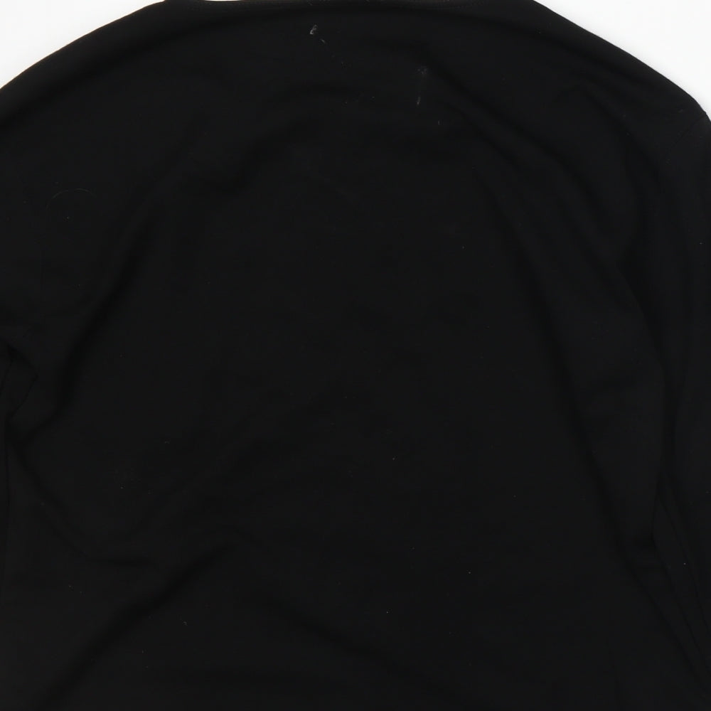 Rachel Zoe Womens Black Basic T-Shirt Size S