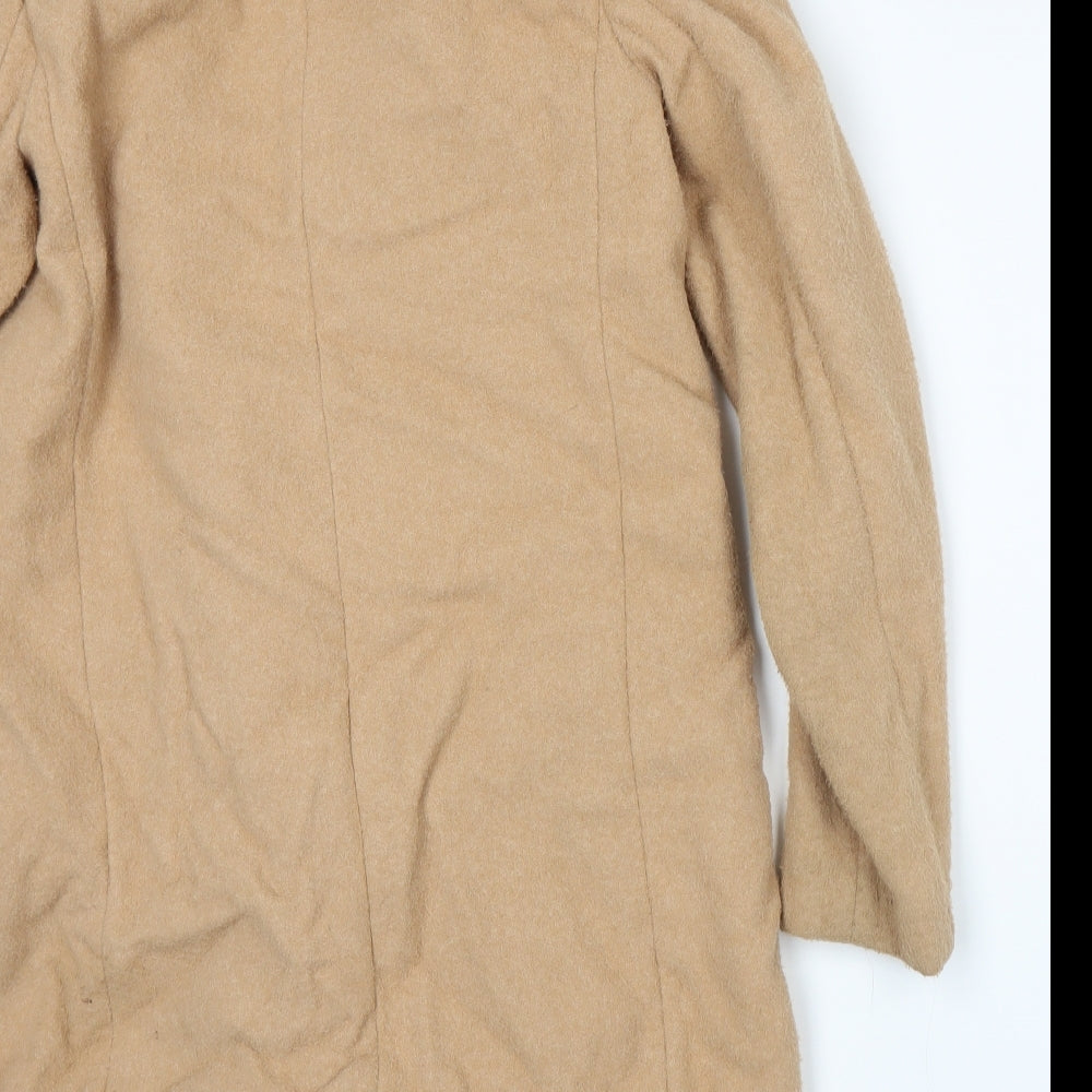 New Look Womens Beige Overcoat Coat Size 10