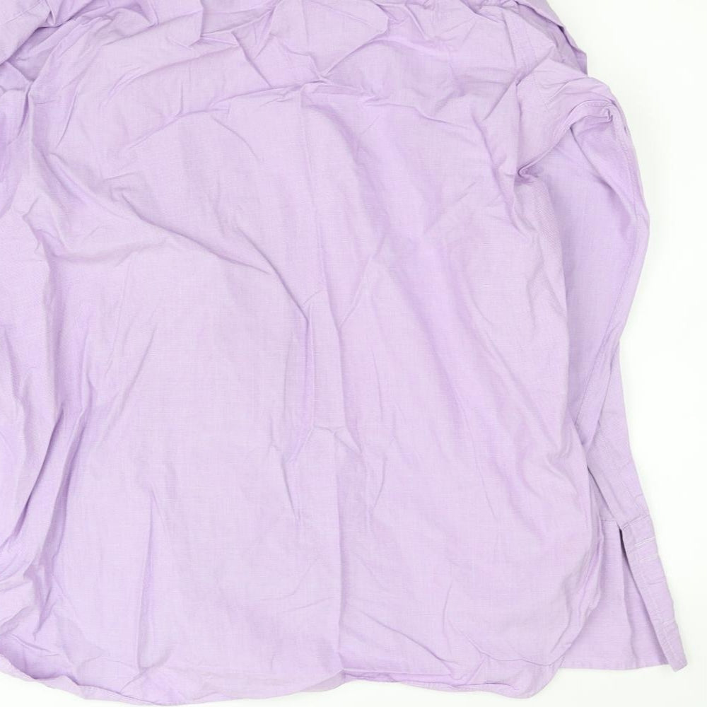 Sartorial Mens Purple Button-Up Size 17