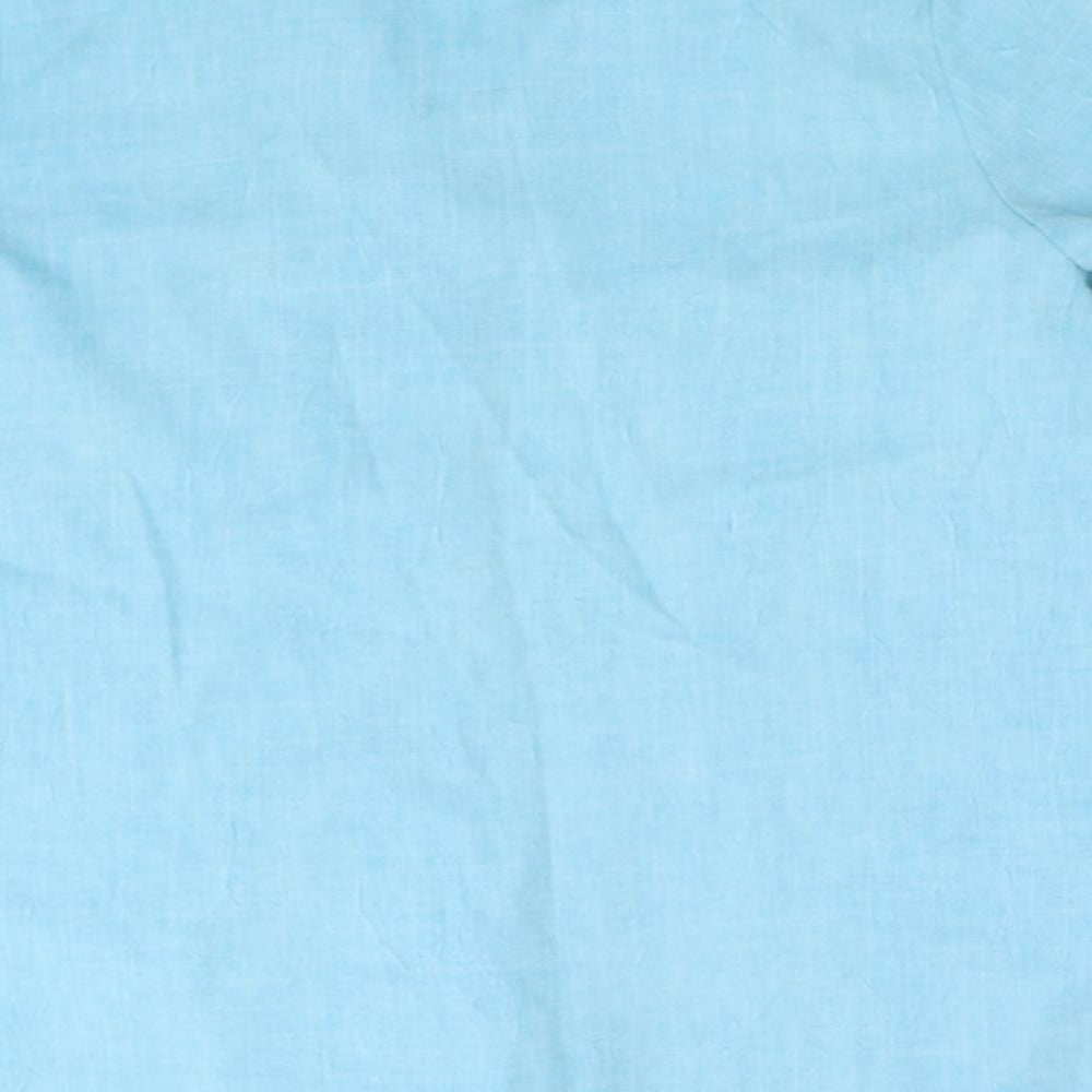 classic fringe Womens Blue Basic Polo Size 18