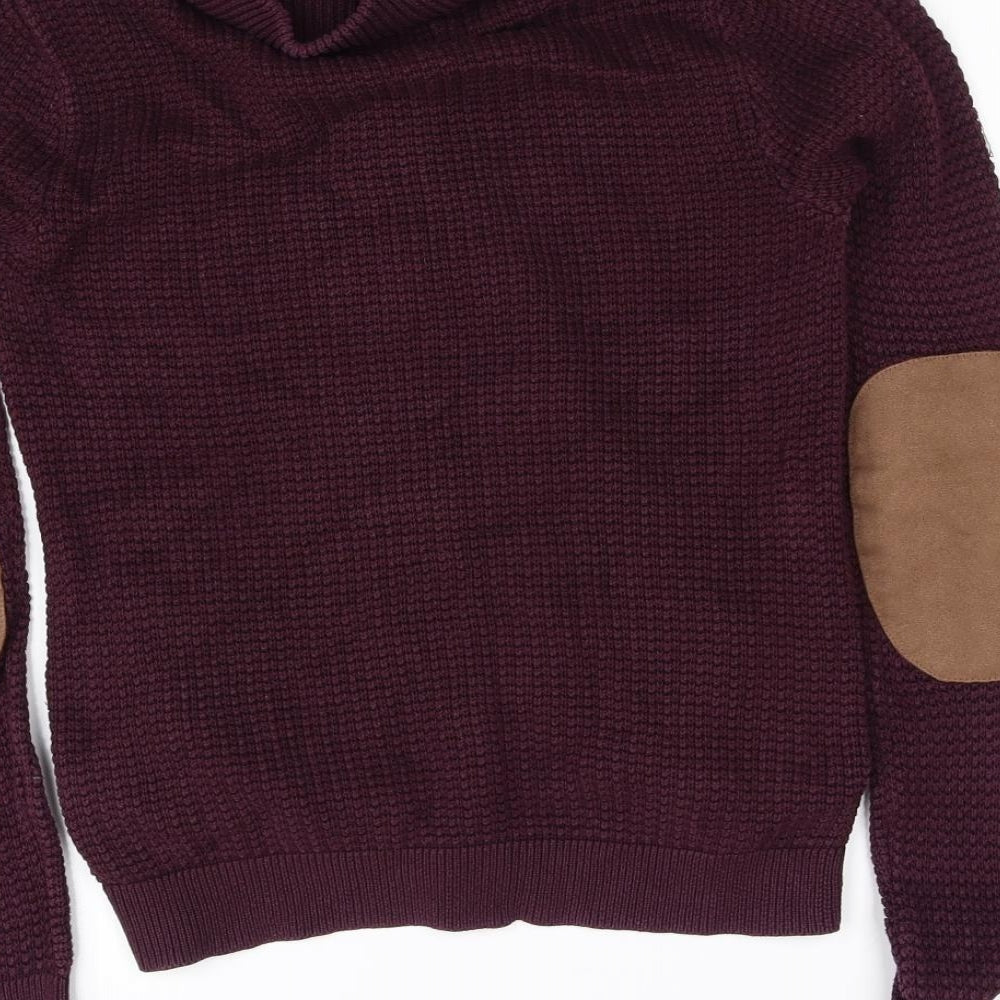 Topman Womens Purple Full Zip Jumper Size XS
