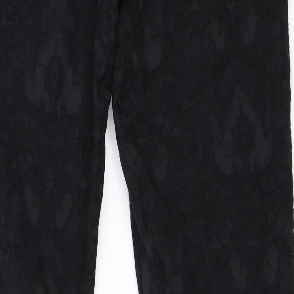 H&M Womens Black Trousers Size 40 L27 in
