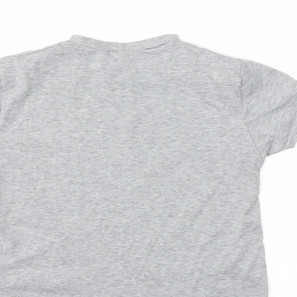 In the Style Womens Grey Basic T-Shirt Size 8