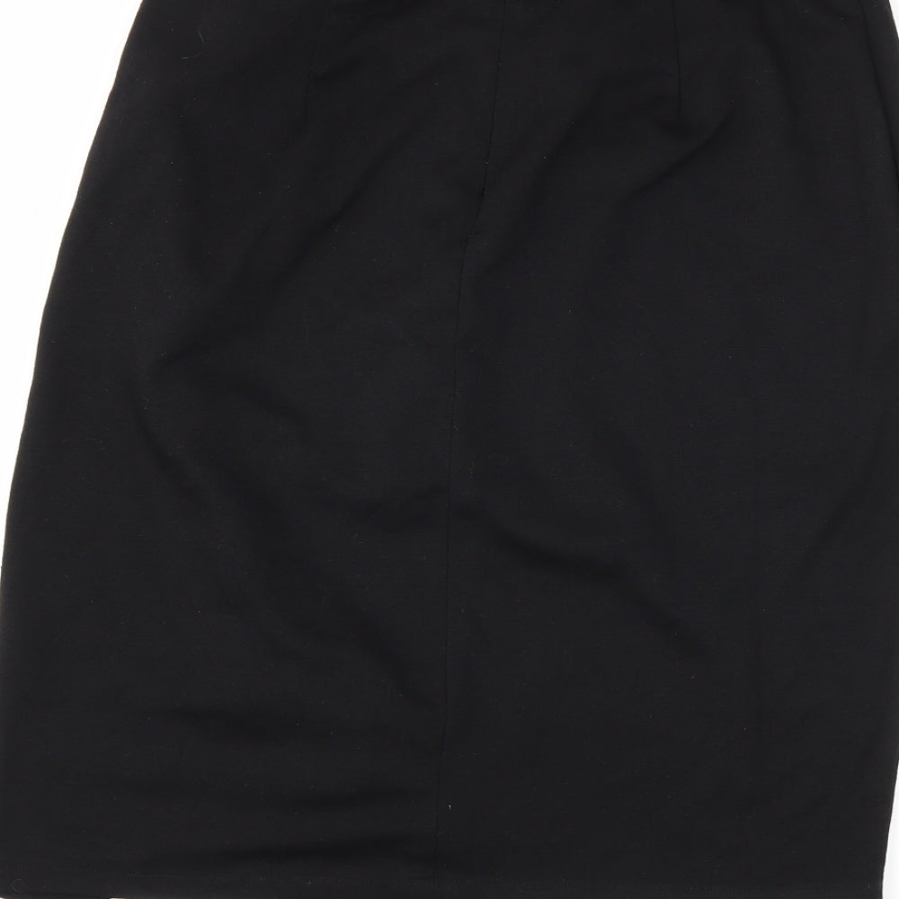 Uttam Boutique Womens Black Skater Skirt Size 10