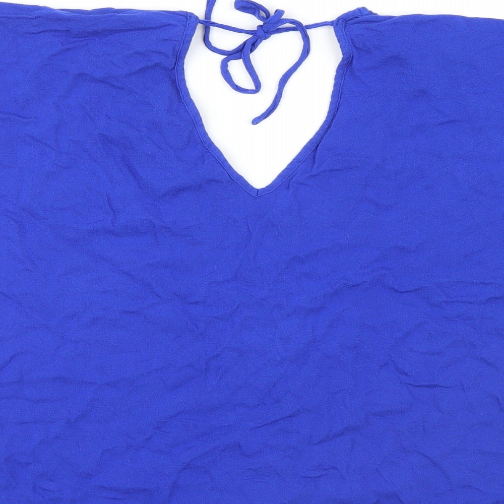 New Look Womens Blue Basic Blouse Size 8