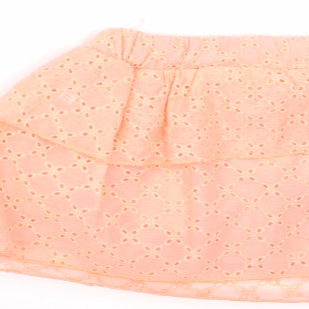 Baby Club Girls Orange A-Line Skirt Size 12 Months