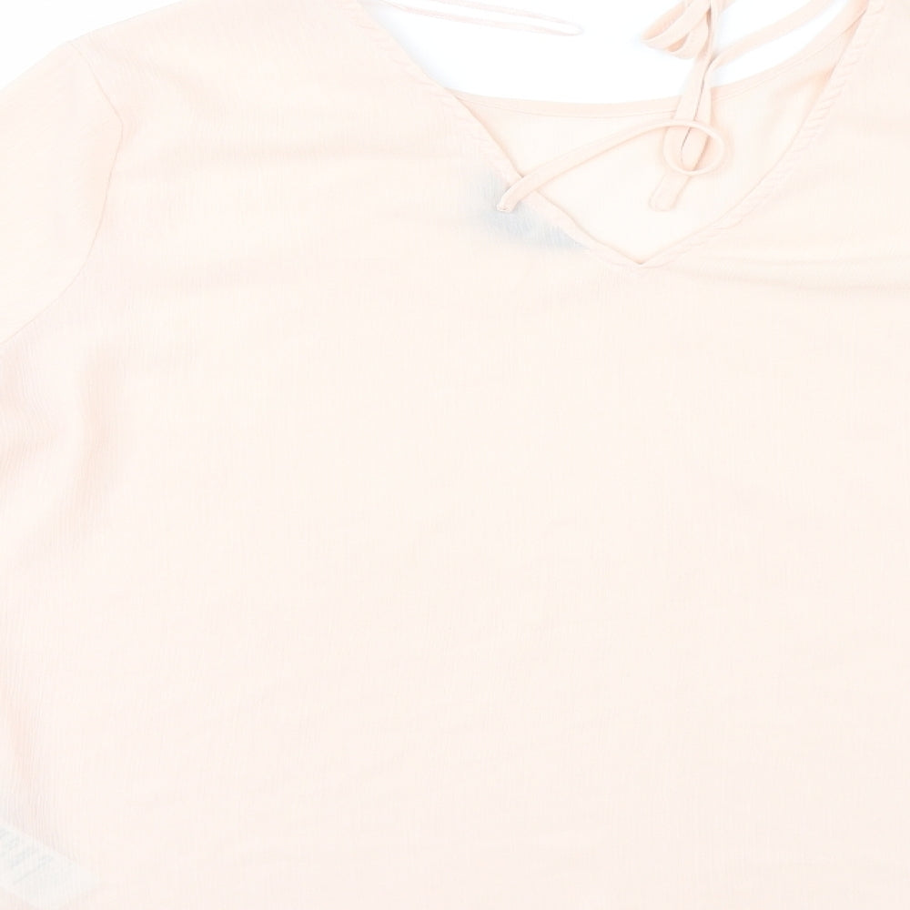 New Look Womens Orange Tunic Blouse Size 14