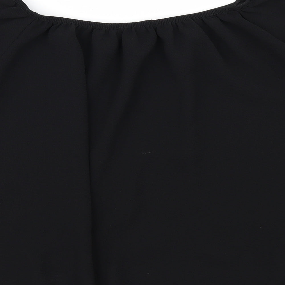 Quiz Womens Black Tunic Blouse Size 12