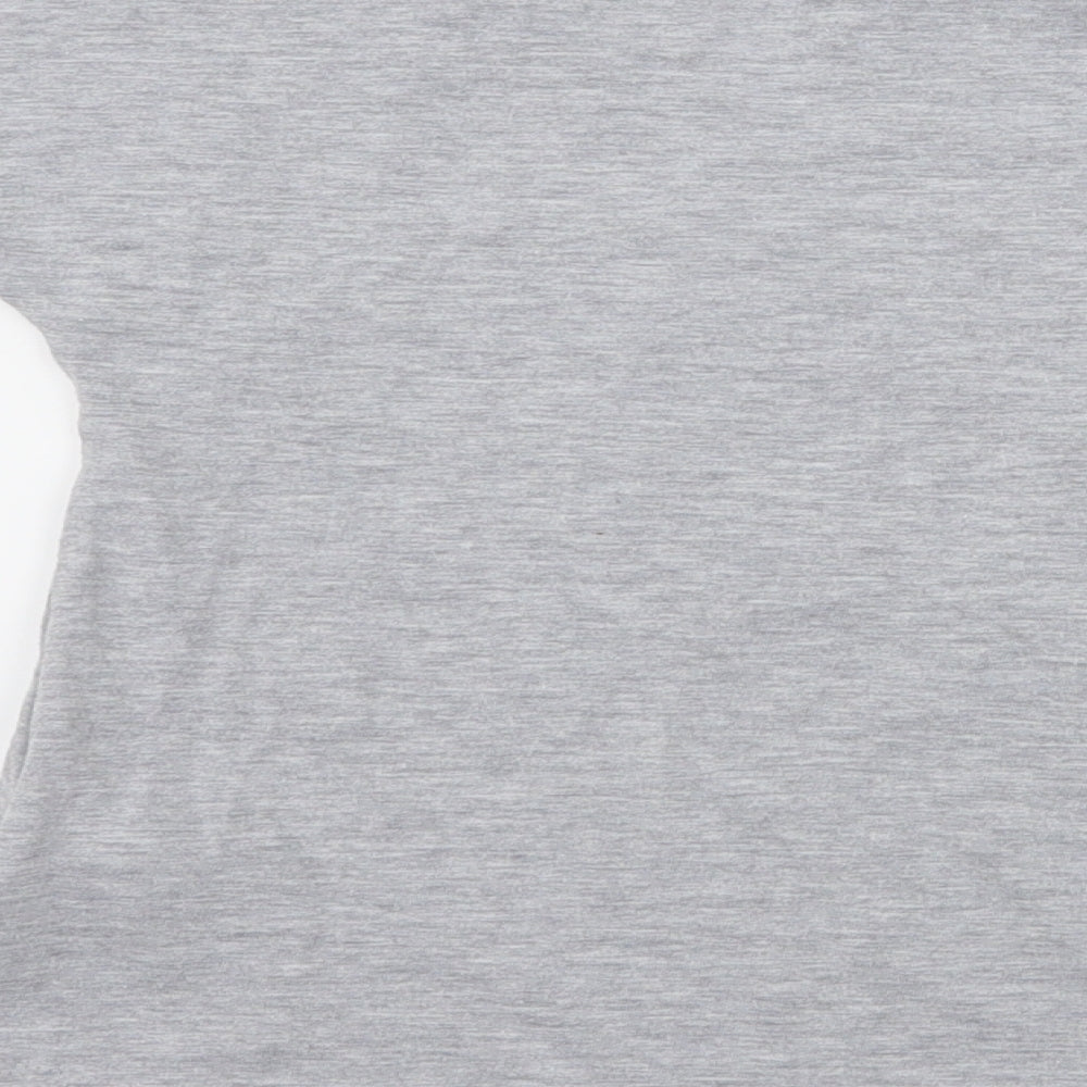 F&F Girls Grey Jersey Basic T-Shirt Size 5-6 Years