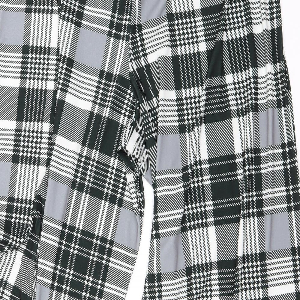 ASOS Womens Grey Check Trousers Size 16 L23 in