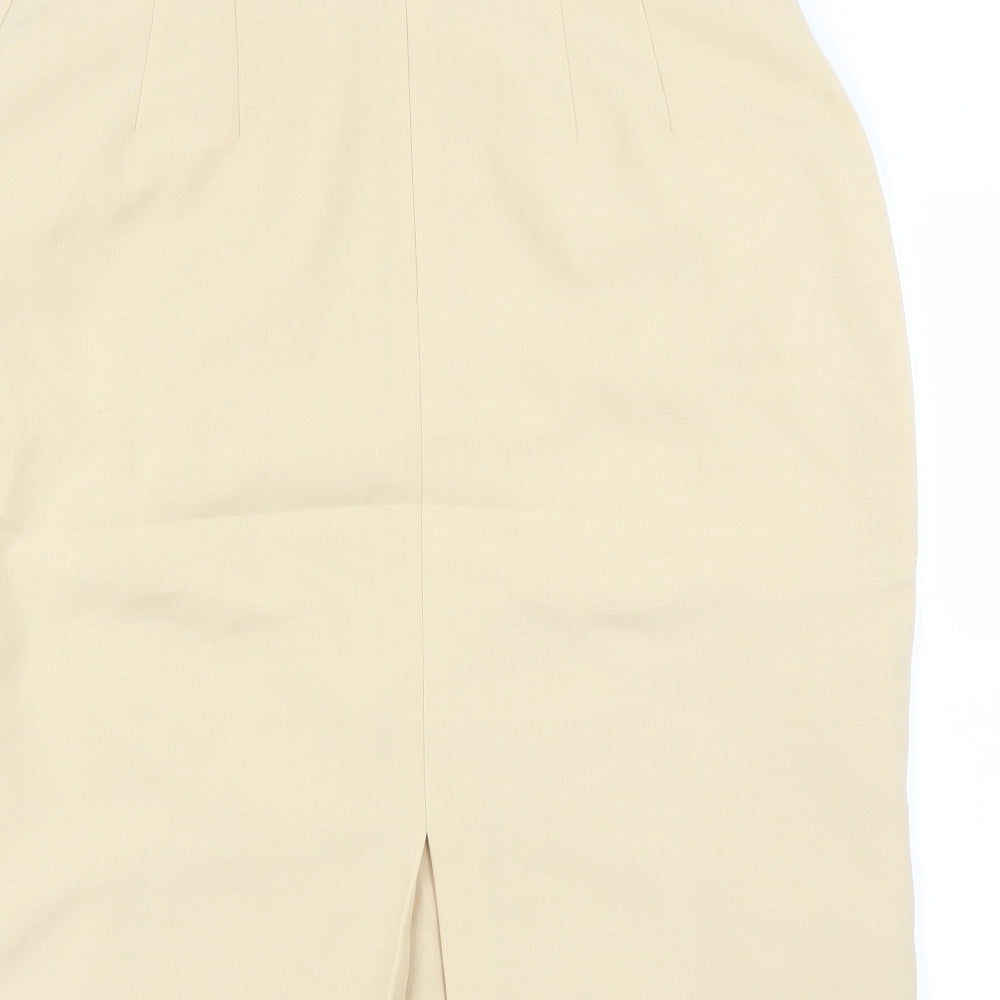 Preworn Womens Yellow A-Line Skirt Size 32 in