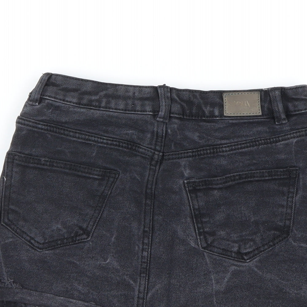 Zara Womens Black A-Line Skirt Size 6