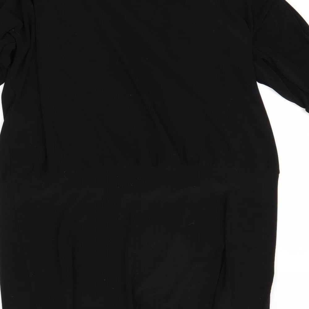 Preworn Womens Black A-Line Size 10
