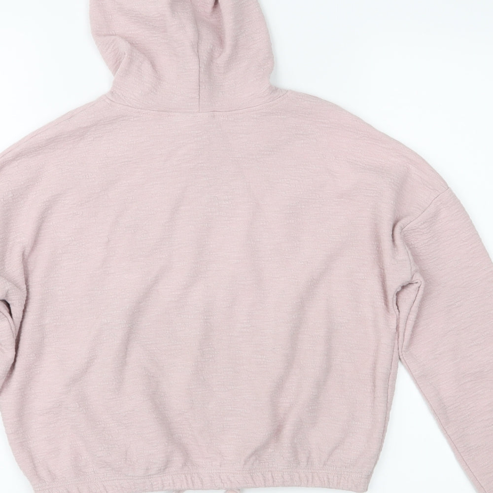 Matalan Girls Pink Pullover Hoodie Size 9 Years