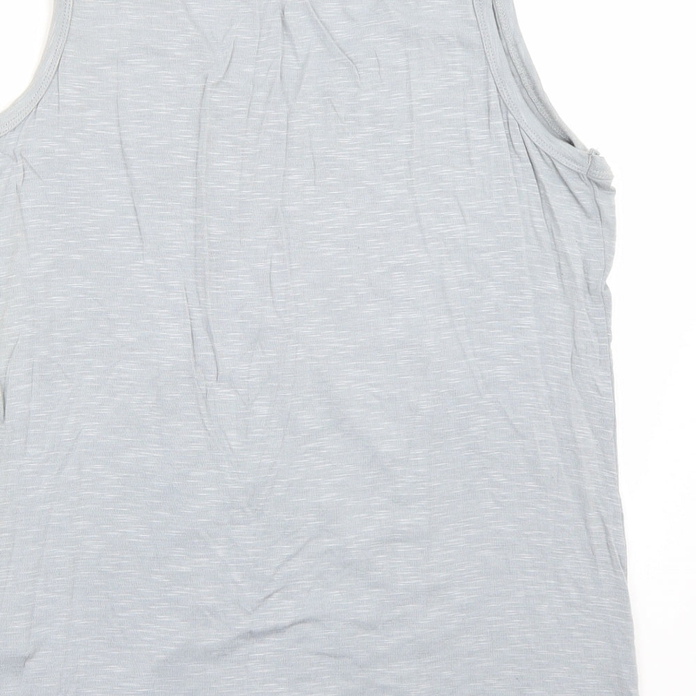 Guodil Womens Grey Basic T-Shirt Size L