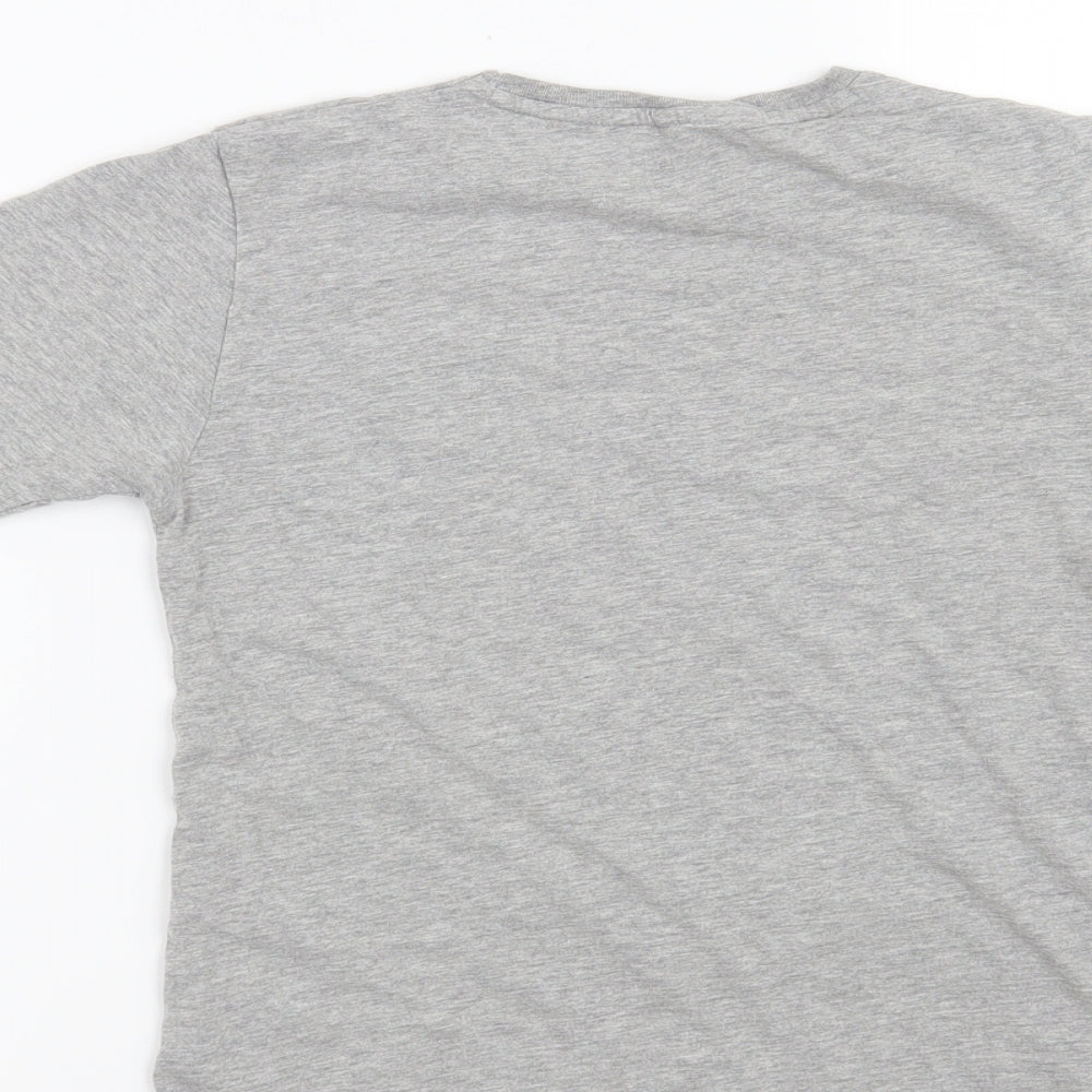 Rebel Boys Grey Pullover T-Shirt Size 9-10 Years - Los Angeles Iron & Wheels