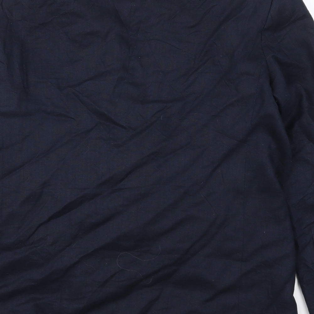 Yaly Couture Mens Blue Jacket Suit Jacket Size 42