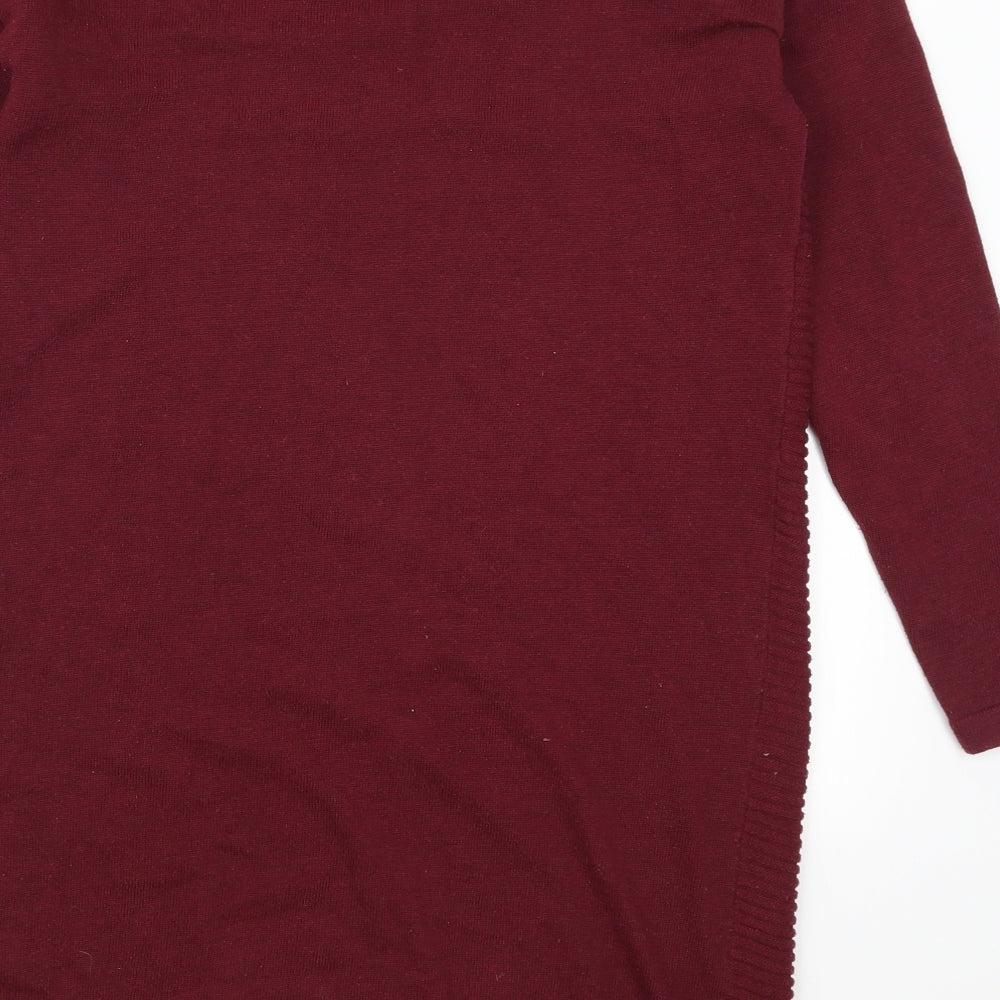 ASOS Womens Red Jumper Dress Size 10 - Burgundy