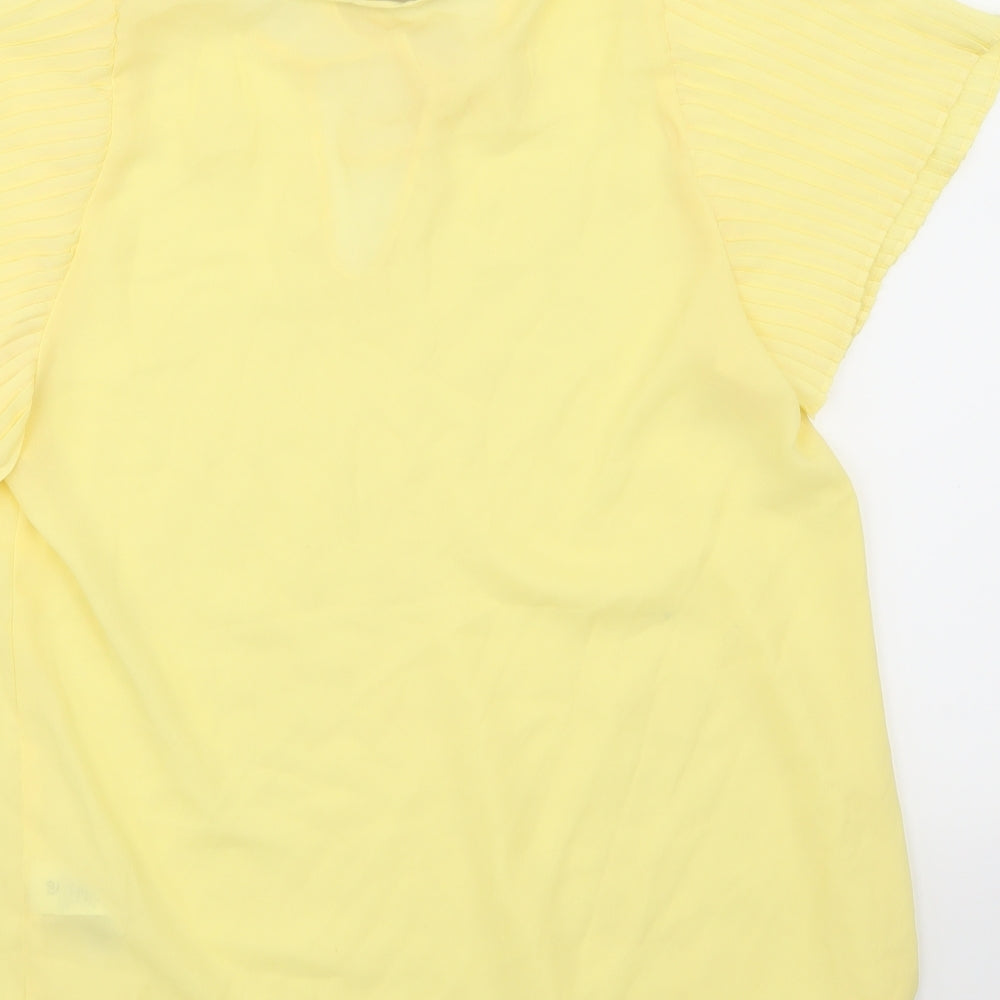 Primark Womens Yellow Basic Blouse Size 10