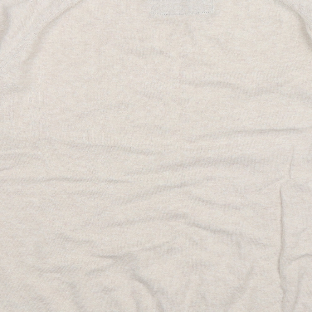 Cedarwood State Mens Beige Knit Pullover Jumper Size M