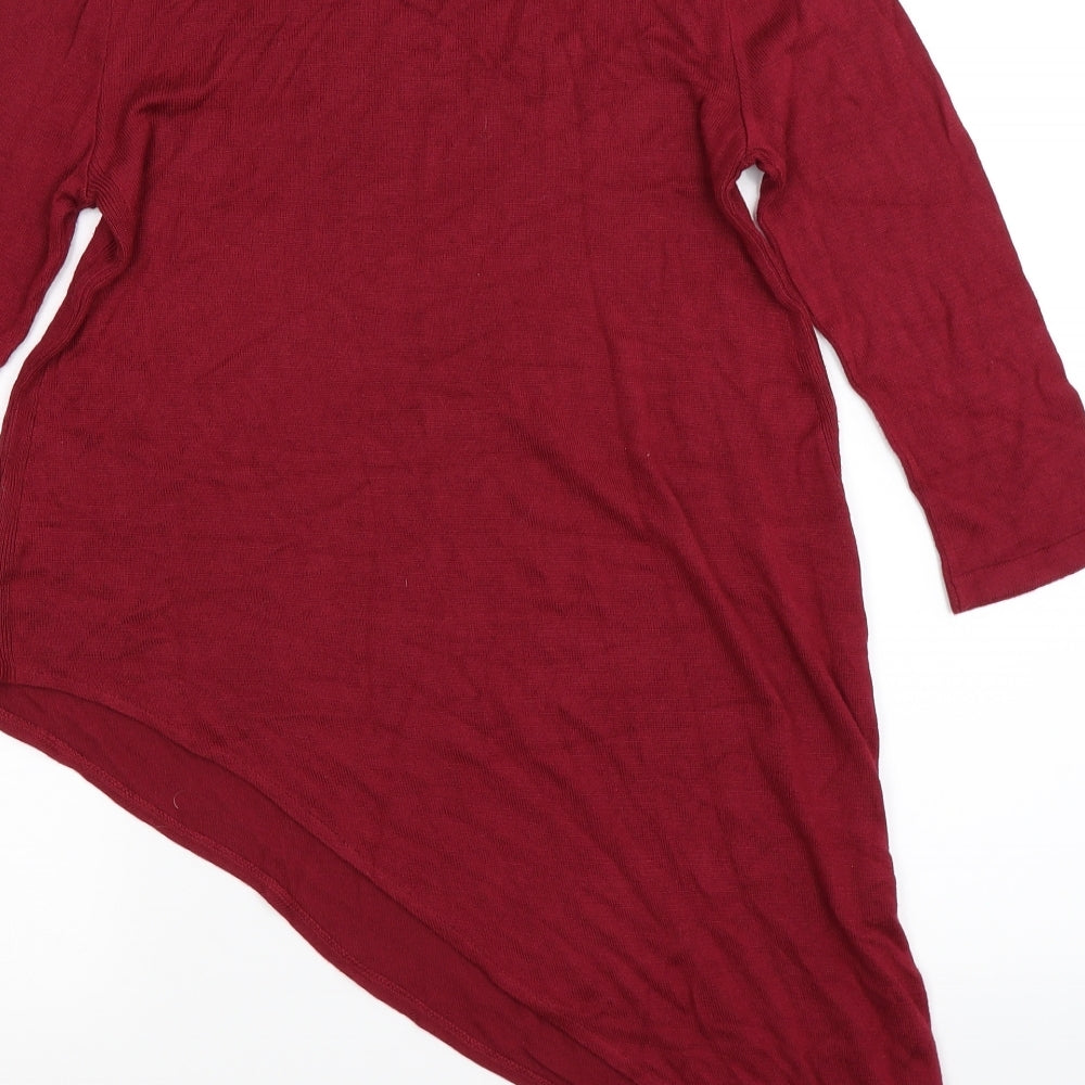 Very Womens Purple Knit Pullover Jumper Size 10