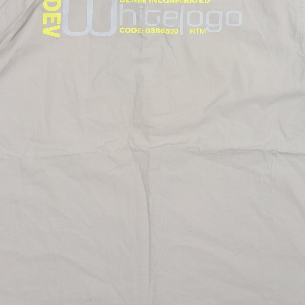 De Vergo Mens Grey Button-Up Size XL