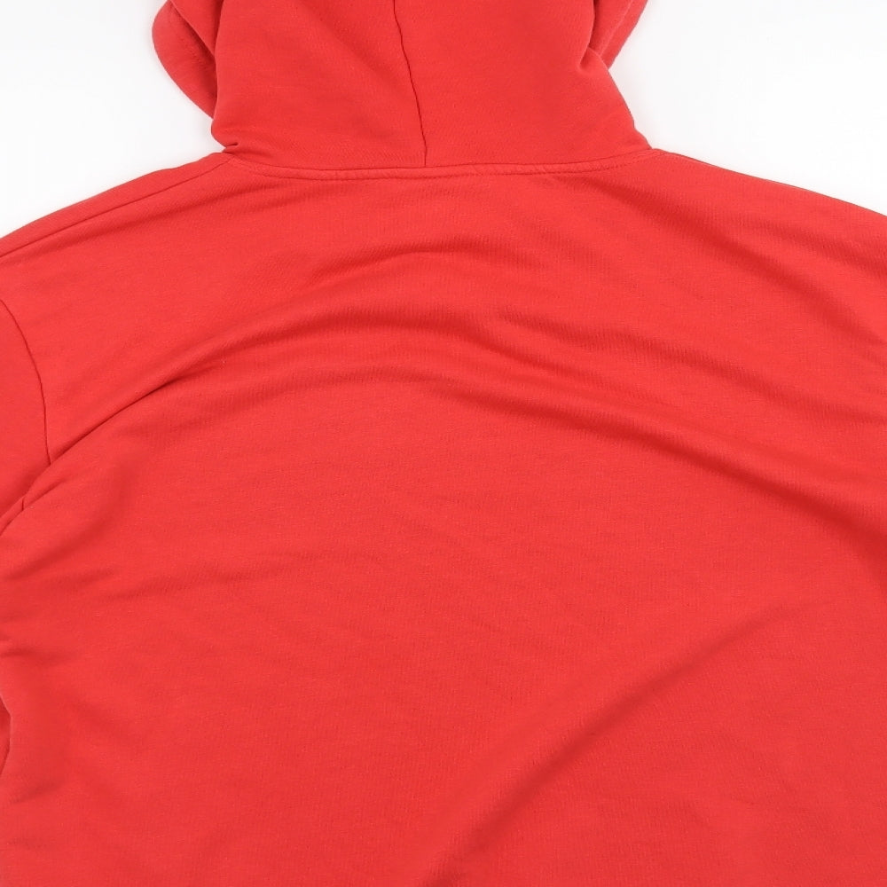 ANTIOCH Womens Pink Pullover Hoodie Size L